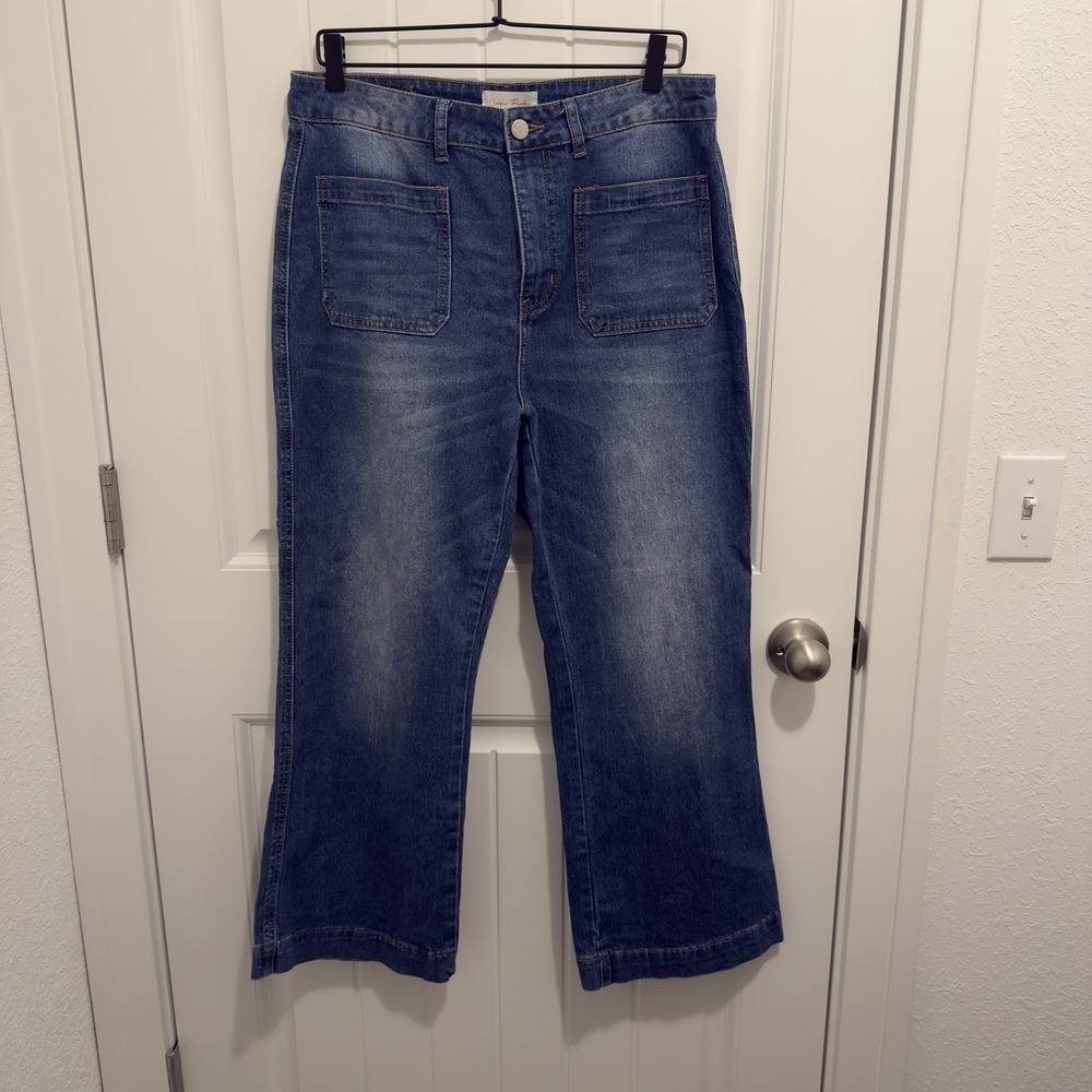 Copper Flash Women's Jeans Wide‎ Leg Medium Wash Size 12